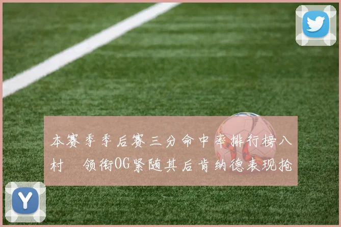 本赛季季后赛三分命中率排行榜八村塁领衔OG紧随其后肯纳德表现抢眼